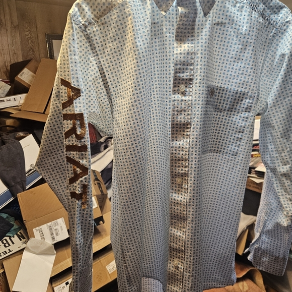 Men's Ariat Western Button Down Shirt - Picture 4 of 12